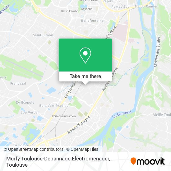 Mapa Murfy Toulouse-Dépannage Électroménager