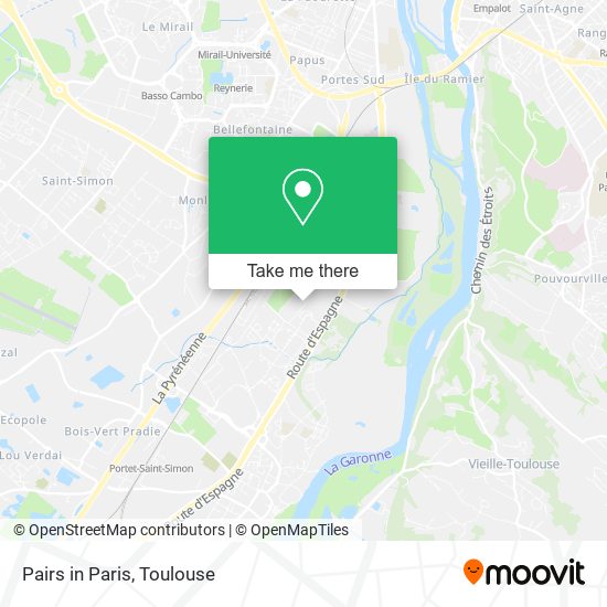 Mapa Pairs in Paris