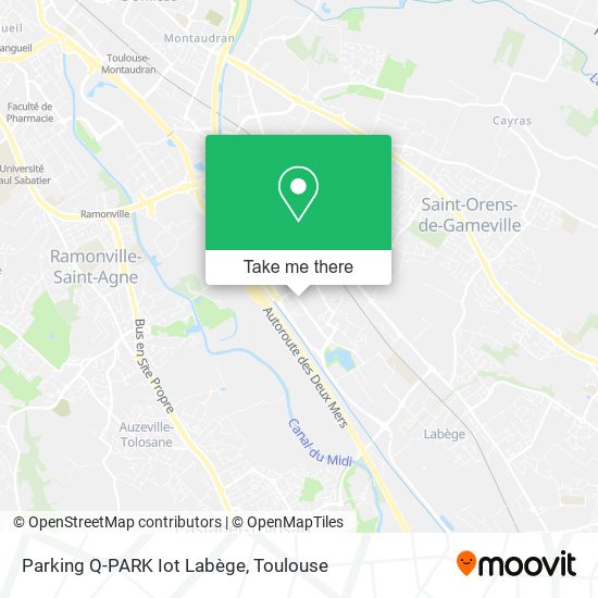 Parking Q-PARK Iot Labège map