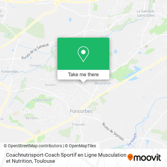 Mapa Coachnutrisport-Coach Sportif en Ligne Musculation et Nutrition