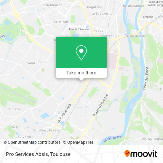 Pro Services Absis map