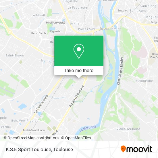 K.S.E Sport Toulouse map