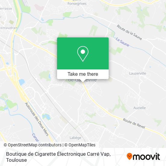 Mapa Boutique de Cigarette Électronique Carré Vap