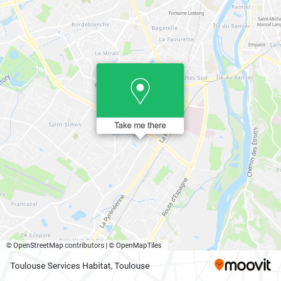 Mapa Toulouse Services Habitat