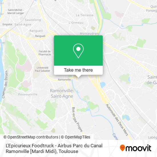 L'Epicurieux Foodtruck - Airbus Parc du Canal Ramonville [Mardi Midi) map