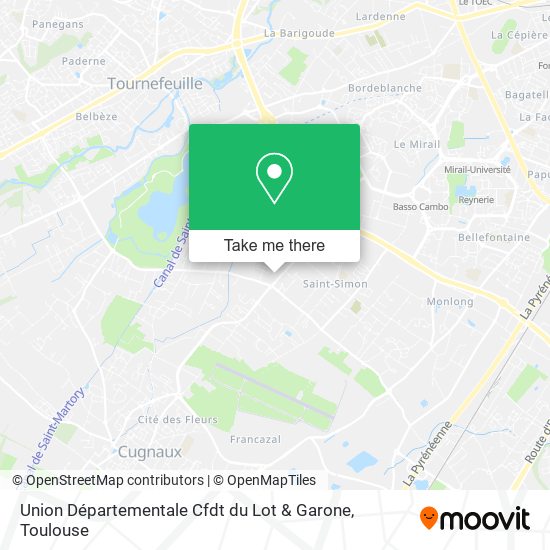 Union Départementale Cfdt du Lot & Garone map