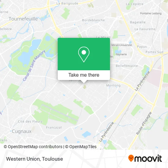 Western Union map