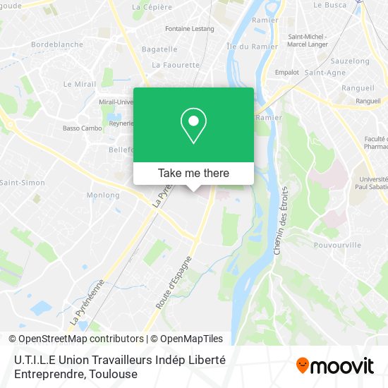 Mapa U.T.I.L.E Union Travailleurs Indép Liberté Entreprendre