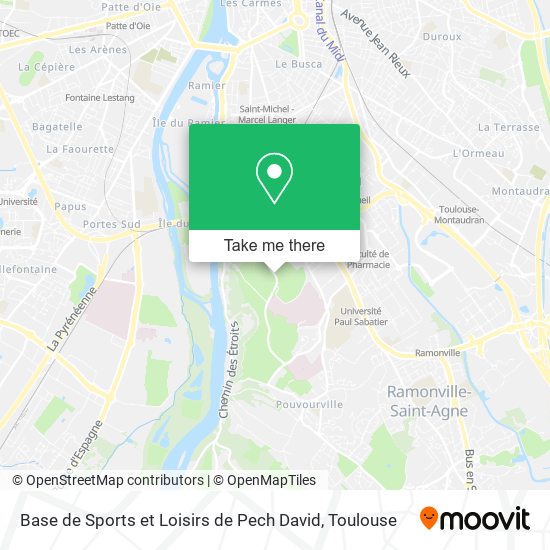 Base de Sports et Loisirs de Pech David map