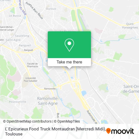 Mapa L' Epicurieux Food Truck Montaudran [Mercredi Midi)