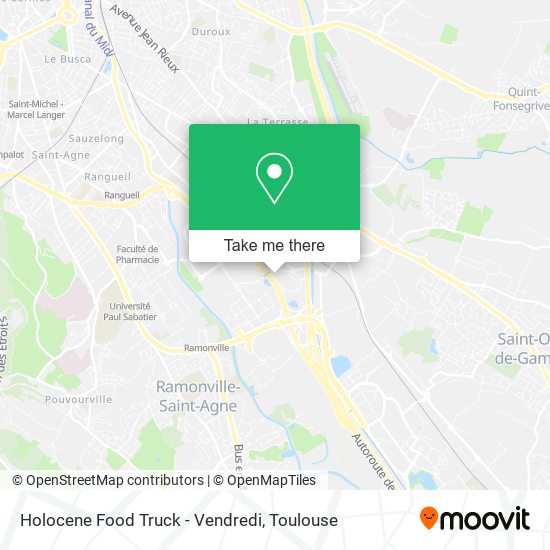 Mapa Holocene Food Truck - Vendredi