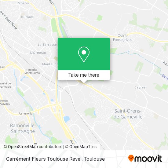 Mapa Carrément Fleurs Toulouse Revel