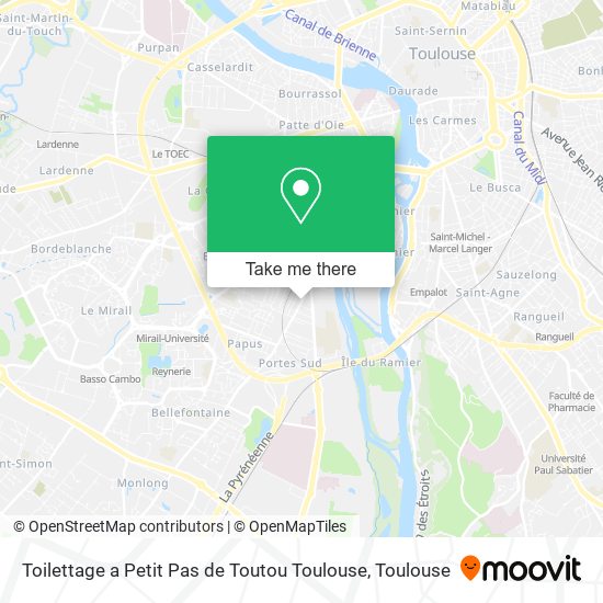 Mapa Toilettage a Petit Pas de Toutou Toulouse