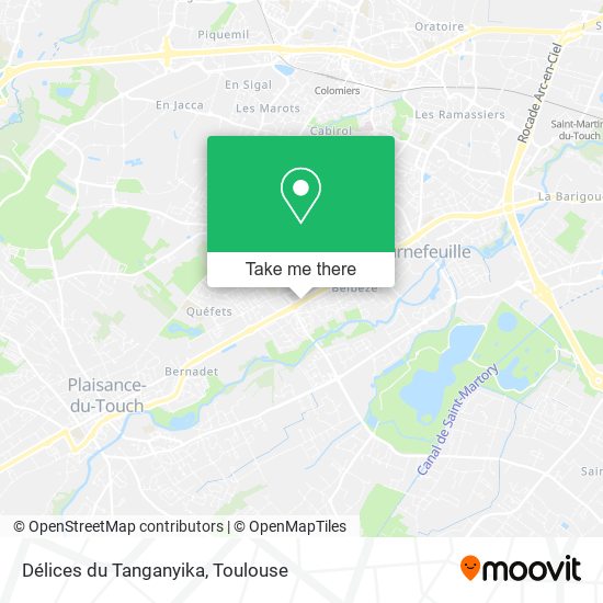 Délices du Tanganyika map