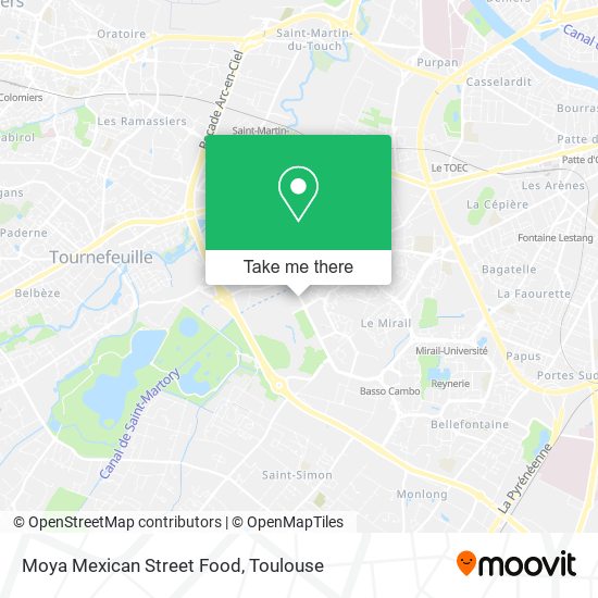 Mapa Moya Mexican Street Food