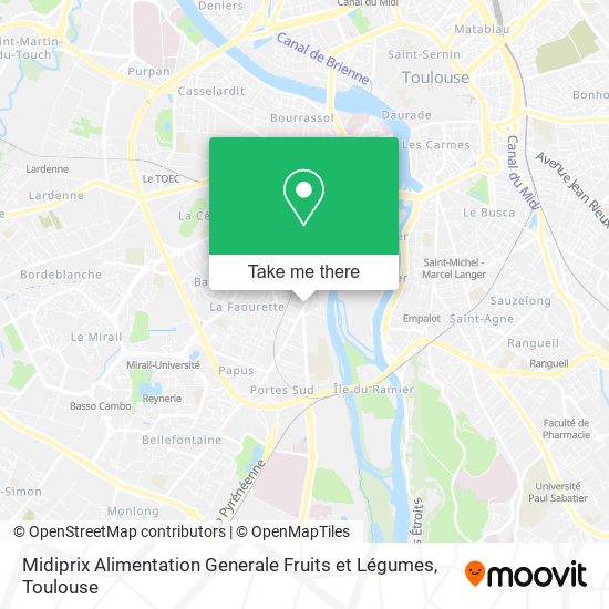 Midiprix Alimentation Generale Fruits et Légumes map