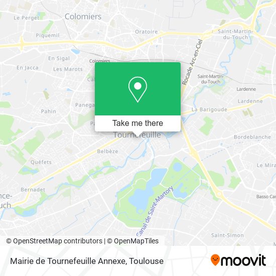 Mapa Mairie de Tournefeuille Annexe