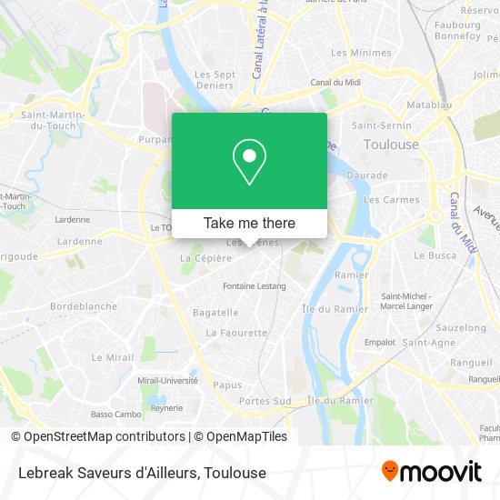 Lebreak Saveurs d'Ailleurs map