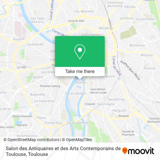 Salon des Antiquaires et des Arts Contemporains de Toulouse map