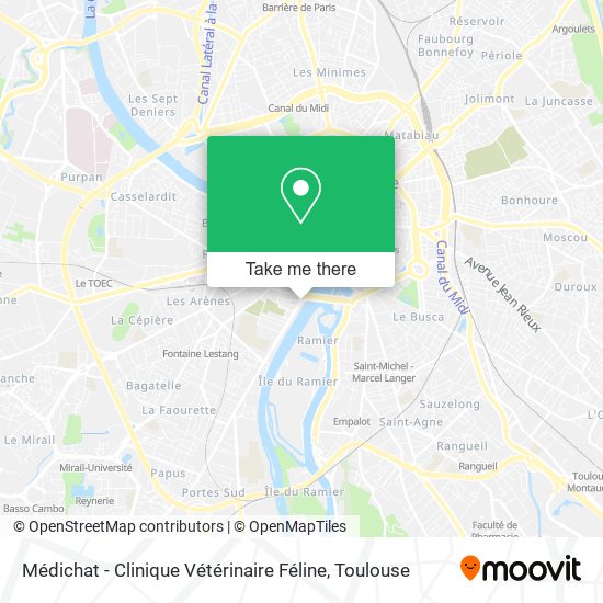 Médichat - Clinique Vétérinaire Féline map