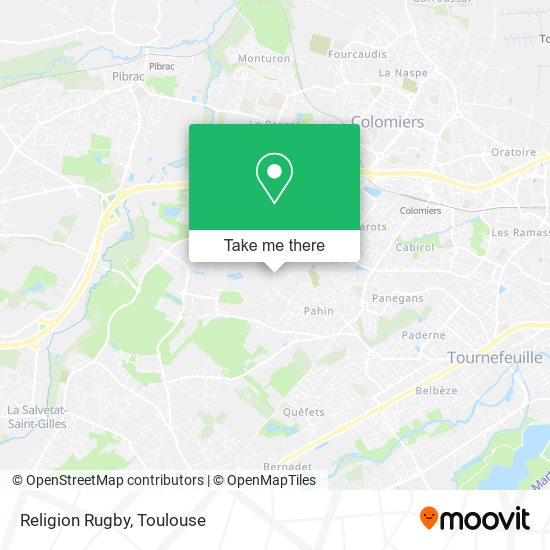 Religion Rugby map