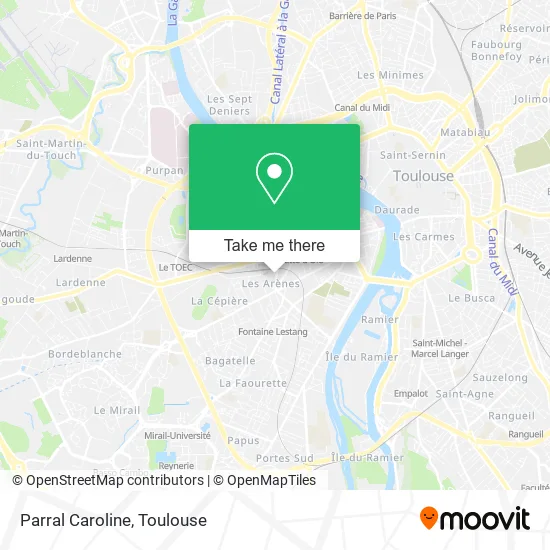 Parral Caroline map
