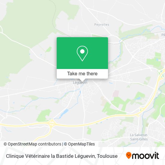 Clinique Vétérinaire la Bastide Léguevin map