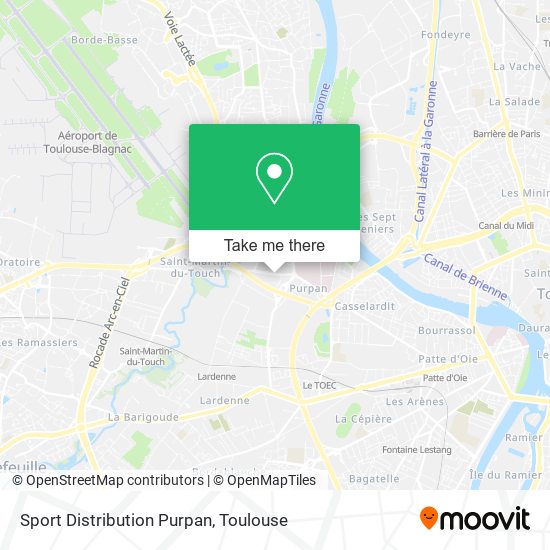 Sport Distribution Purpan map