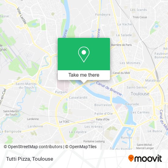 Tutti Pizza map