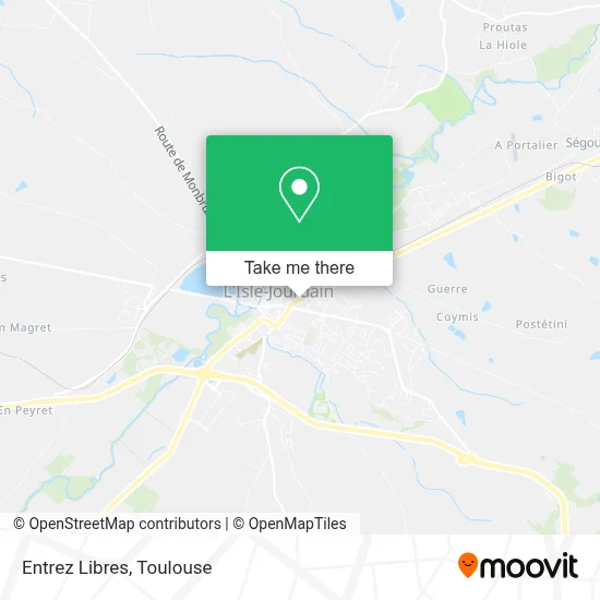 Entrez Libres map