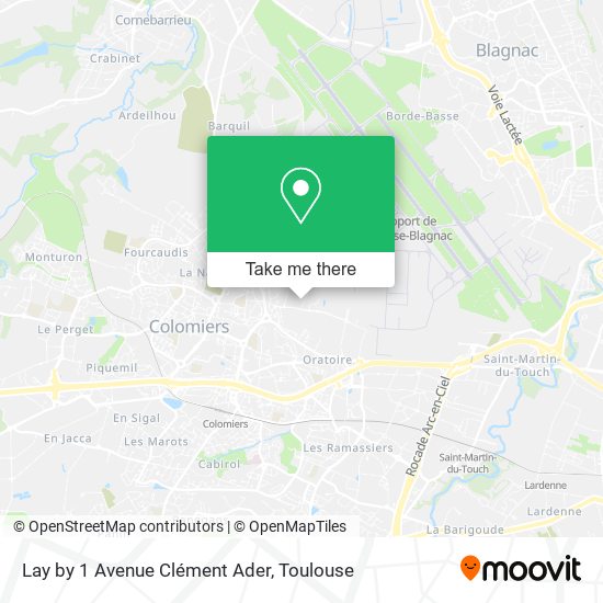 Lay by 1 Avenue Clément Ader map
