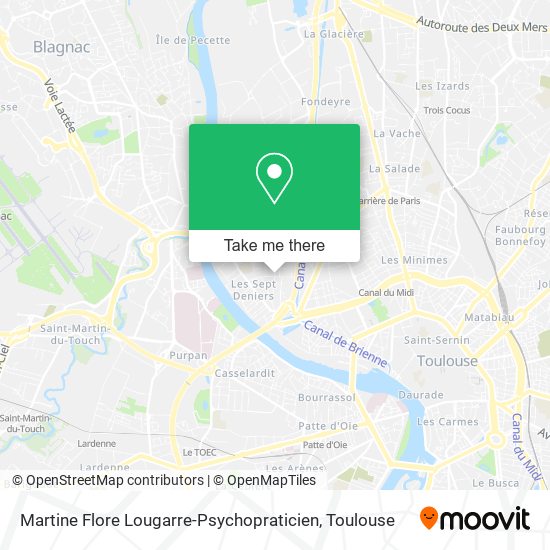 Martine Flore Lougarre-Psychopraticien map