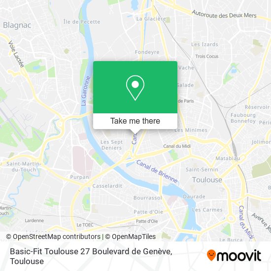 Basic-Fit Toulouse 27 Boulevard de Genève map
