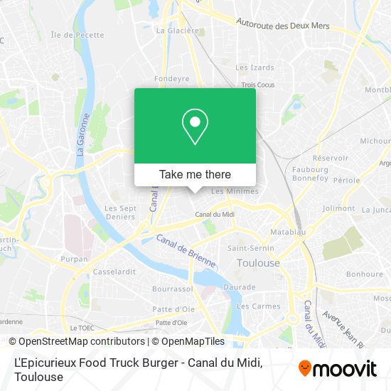 L'Epicurieux Food Truck Burger - Canal du Midi map