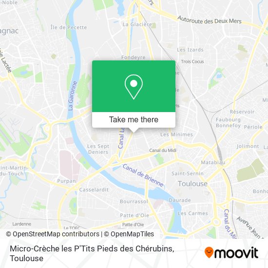 Micro-Crèche les P'Tits Pieds des Chérubins map