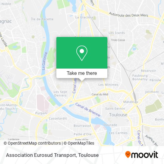 Association Eurosud Transport map