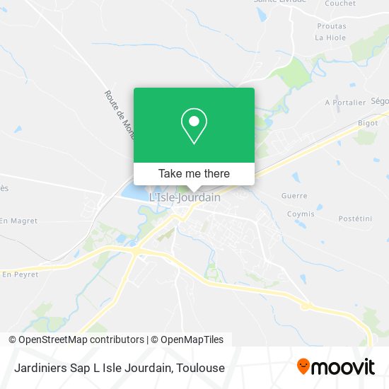 Jardiniers Sap L Isle Jourdain map