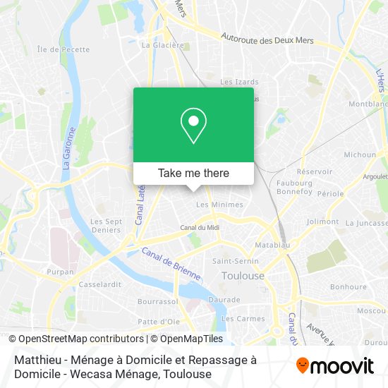 Matthieu - Ménage à Domicile et Repassage à Domicile - Wecasa Ménage map