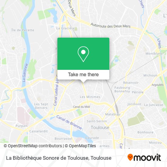 Mapa La Bibliothèque Sonore de Toulouse