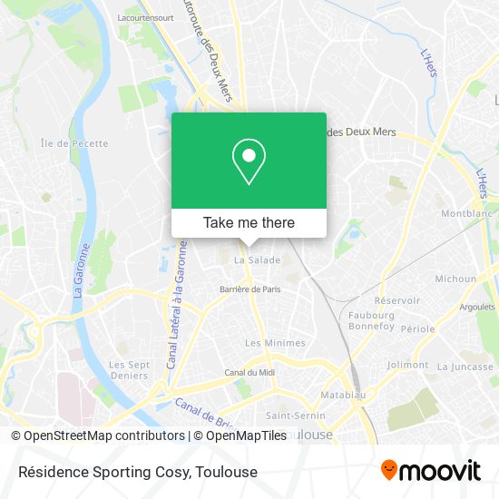 Résidence Sporting Cosy map