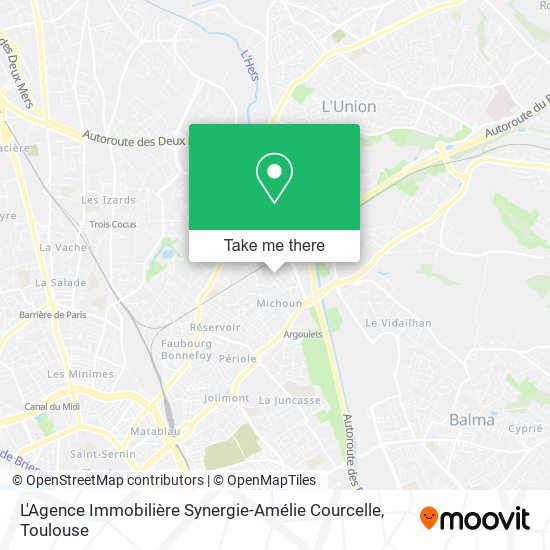 Mapa L'Agence Immobilière Synergie-Amélie Courcelle