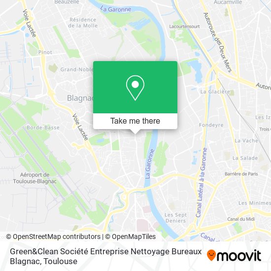 Green&Clean Société Entreprise Nettoyage Bureaux Blagnac map