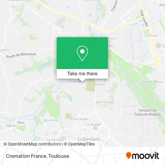Mapa Cremation France