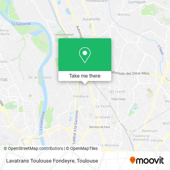 Lavatrans Toulouse Fondeyre map