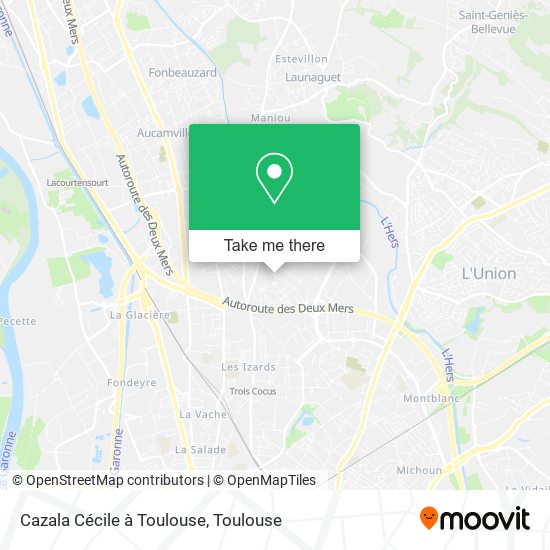 Cazala Cécile à Toulouse map