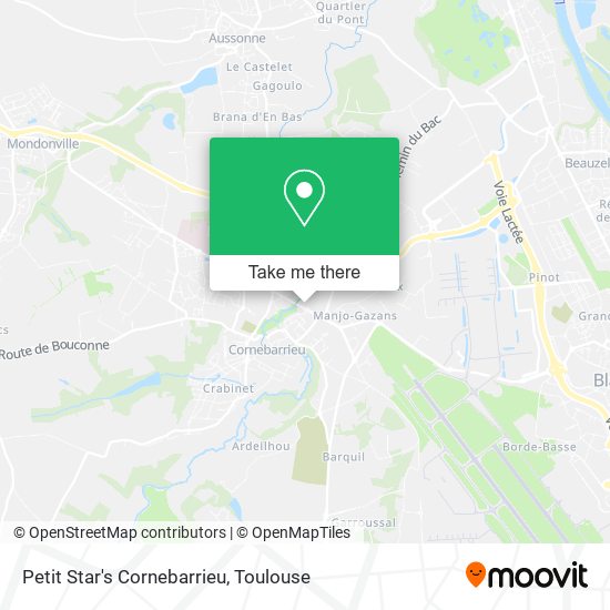 Petit Star's Cornebarrieu map