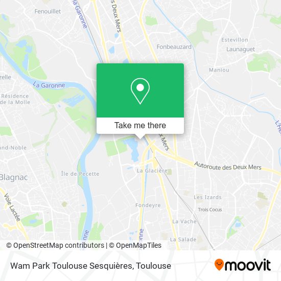 Wam Park Toulouse Sesquières map