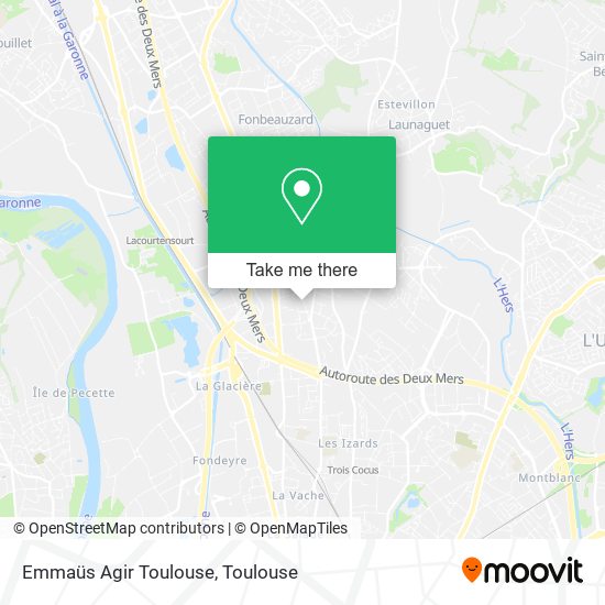 Emmaüs Agir Toulouse map