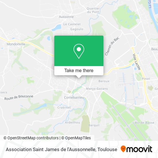Association Saint James de l'Aussonnelle map