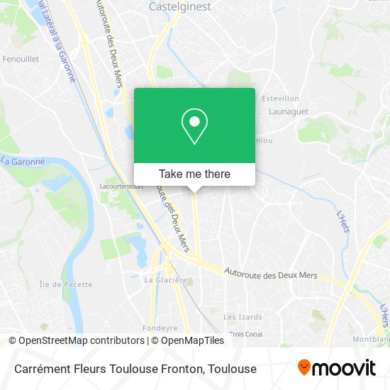 Carrément Fleurs Toulouse Fronton map